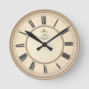 Horloge Ronde Chiffres romains