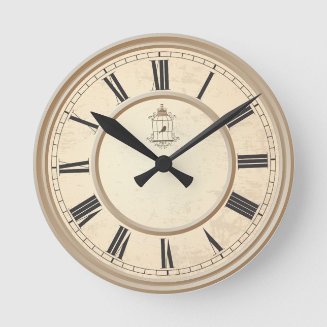 Horloge Ronde Chiffres romains (Recto)