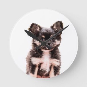 Horloge Ronde Chihuahua Chien chiot