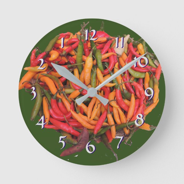 Horloge Ronde Chili Peppers (Recto)