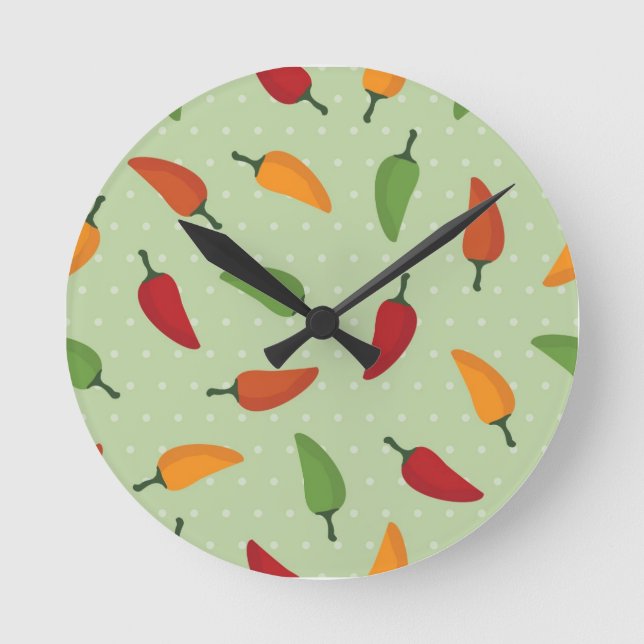 Horloge Ronde Chilli pepper (Recto)