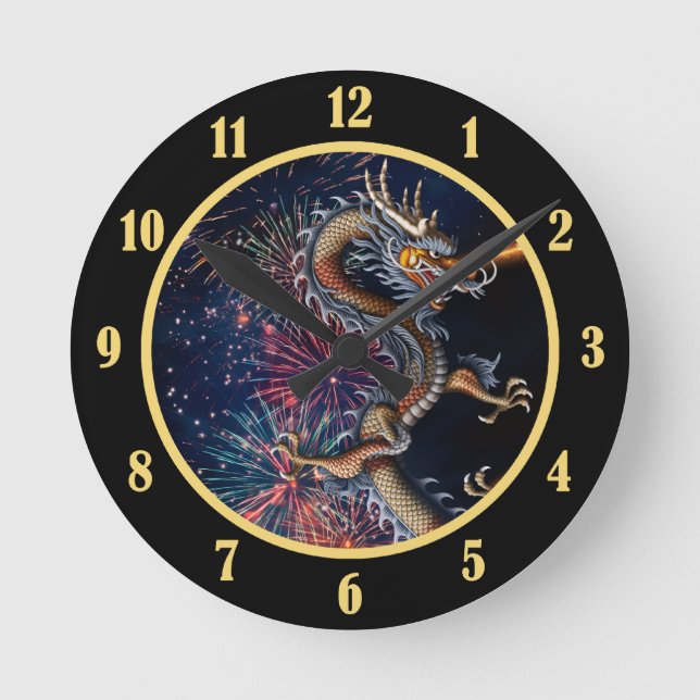 Horloge Ronde Chinese Dragon (Recto)