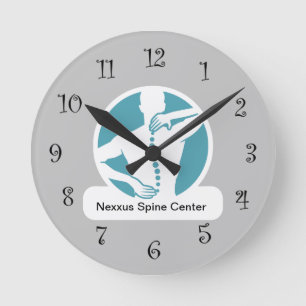 Horloge Ronde Chiropractor Spine Graphisme Bureau cadenas