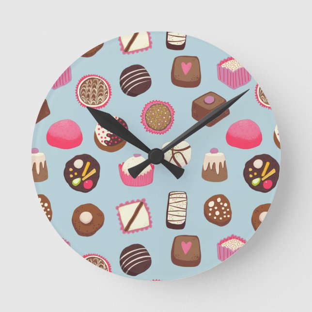 Horloge Ronde Chocolat confiserie (Recto)