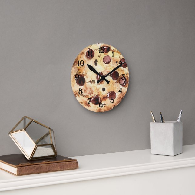 Horloge Ronde Chocolate Chip Cookie (Bureau)