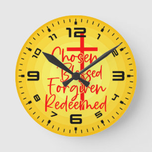 Horloge Ronde Choisi Bénéficié Pardonné Racheté-5572