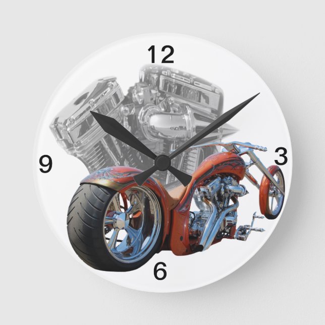 Horloge Ronde Chopper.moto (Recto)