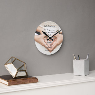 Horloge Ronde Christian Scripture Mariage Photo