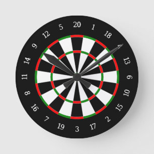 Horloge Ronde Cible de flechettes