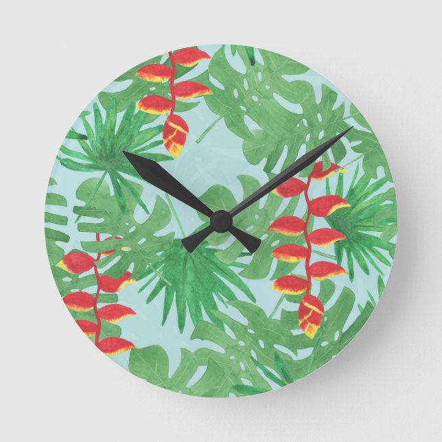 Horloge Ronde Ciel Jungle (Recto)