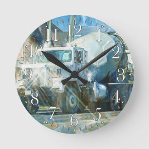 Horloge Ronde Cimetière blanc Cement Mur