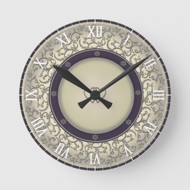 Horloge Ronde cinquantième Anniversaire de mariage (Recto)