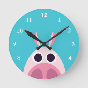 Horloge Ronde Circonspect le porc