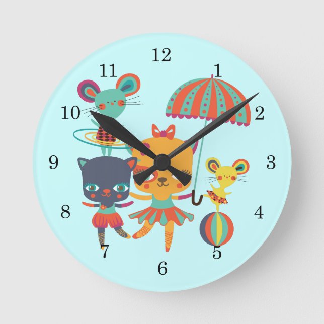 Horloge Ronde Cirque Cuties (Recto)