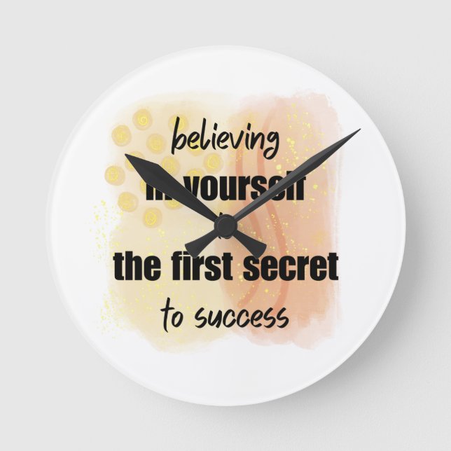 Horloge Ronde Citations d'inspiration (Recto)