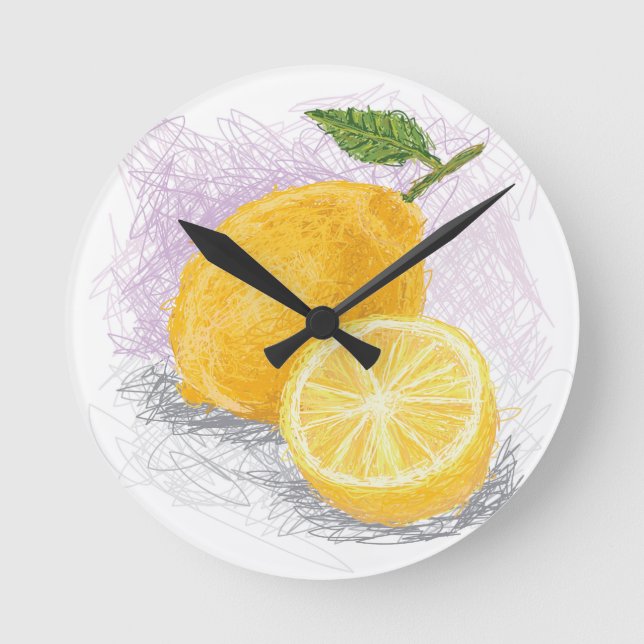 Horloge Ronde citron (Recto)