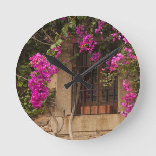 Horloge Ronde Ciudad Monumental, flower-covered buildings