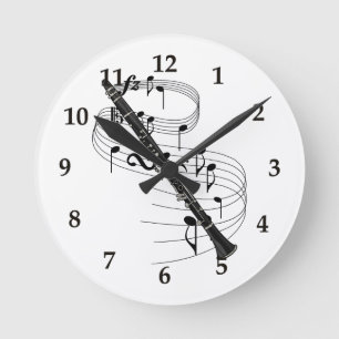 Horloge Ronde Clarinette