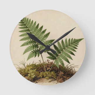 Horloge Ronde Classic Fern Botanical