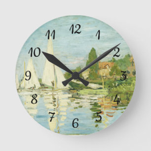 Horloge Ronde Claude Monet. Régates à Argenteuil