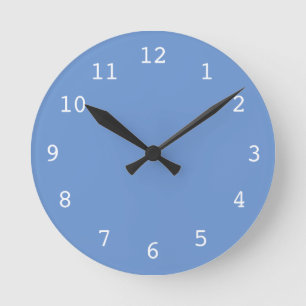 Horloge Ronde Clock bleu