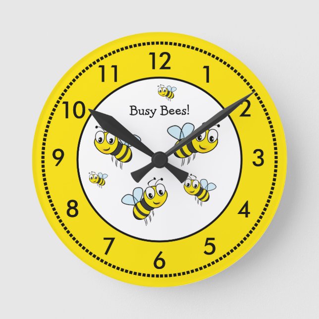 Horloge Ronde Clock Bumble Bee Teacher (Recto)