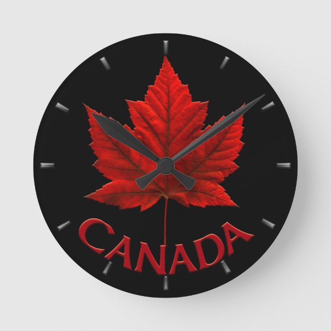 Horloge Ronde Clock Canada Souvenirs Wall Clocks & Venin (Recto)