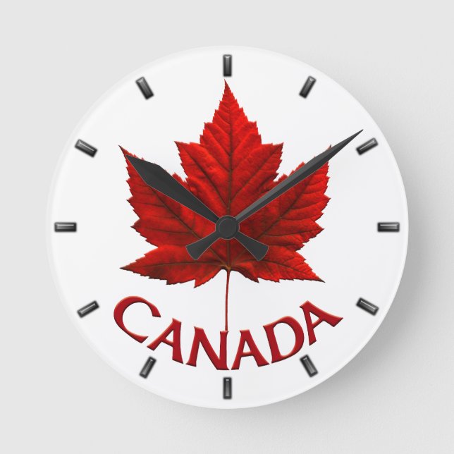 Horloge Ronde Clock Canada Souvenirs Wall Clocks & Venin (Recto)