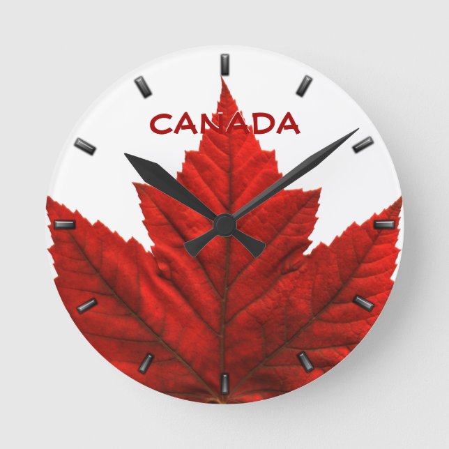 Horloge Ronde Clock Canada Souvenirs Wall Clocks & Venin (Recto)