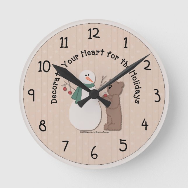 Horloge Ronde Clock de Country Holiday (Recto)
