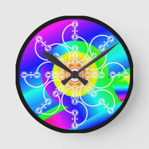 Horloge Ronde Clock de Flower