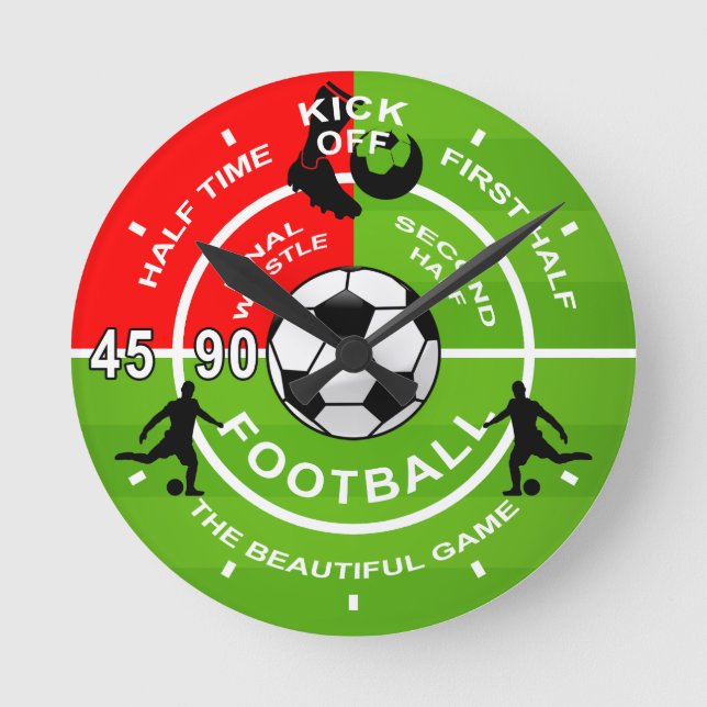 Horloge Ronde Clock de football (Recto)