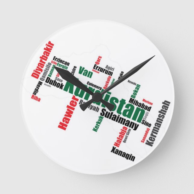 Horloge Ronde Clock de Kurdistan (Recto)