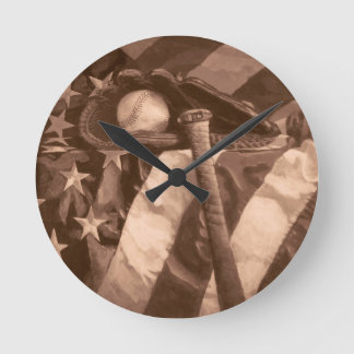 Horloge Ronde Clock de la fan de baseball