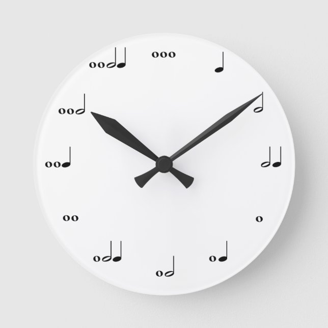 Horloge Ronde Clock de la musique originale (Recto)