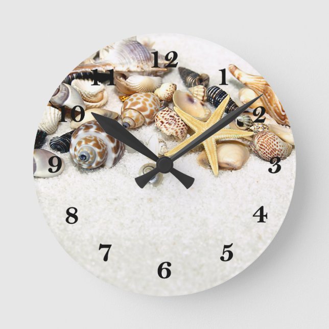Horloge Ronde Clock de Seashell (Recto)