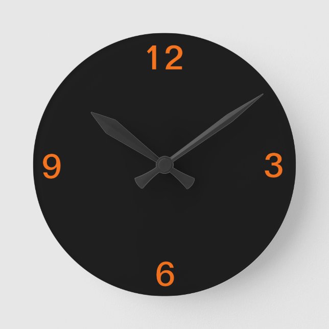 Horloge Ronde Clock d'Halloween (Recto)