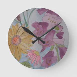 Horloge Ronde Clock English Cottage