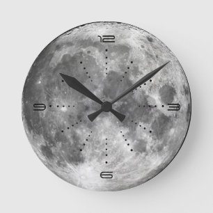 Horloge Ronde Clock Full Moon