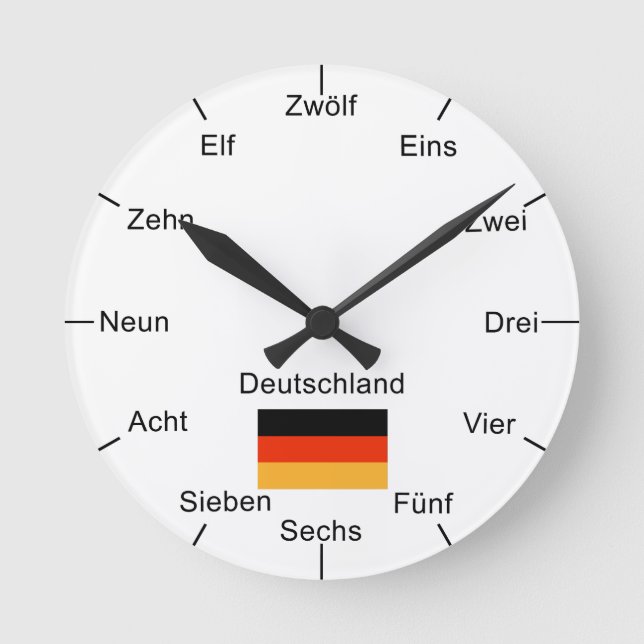 Horloge Ronde Clock German (Recto)