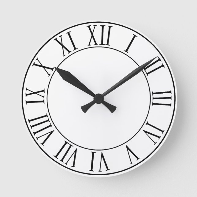 Horloge Ronde Clock personnalisable avec Numbers (Recto)