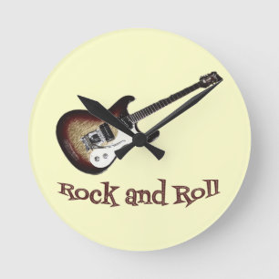Horloge Ronde Clock Rock and Roll