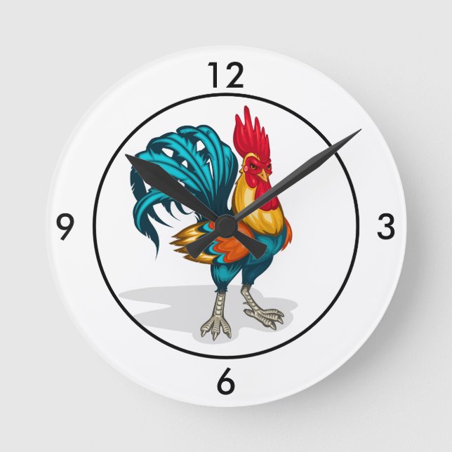 Horloge Ronde Clock-rooster (Recto)