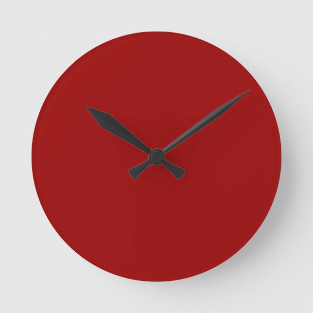 Horloge Ronde Clock rouge (Recto)