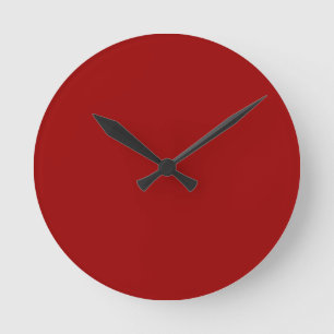 Horloge Ronde Clock rouge