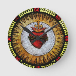Horloge Ronde Clock Sacred Heart