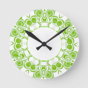 Horloge Ronde Clock vert