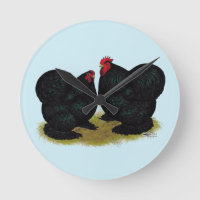 Cochins Black Bantam Paire