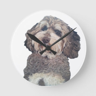 Horloge Ronde Cockapoo dog clock