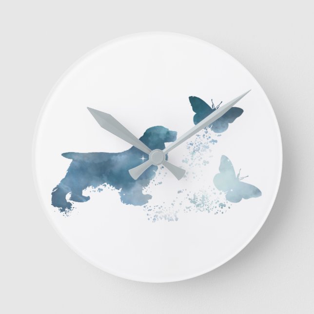 Horloge Ronde Cocker spaniel (Recto)